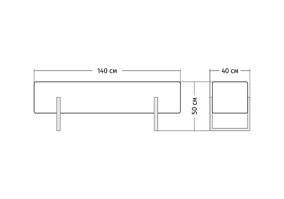 Банкетка Piano (Silver)